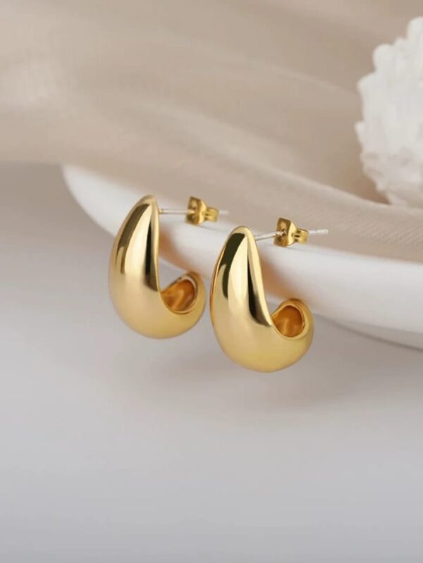 Aretes Enchapado Oro Rose Cod. XT -05