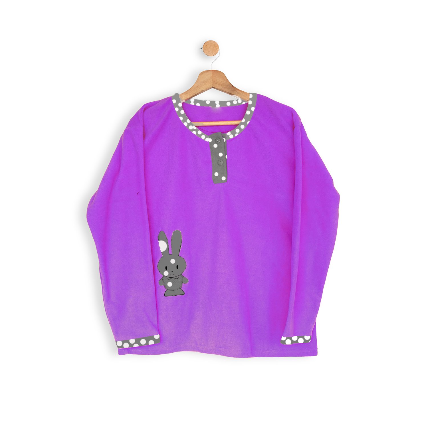 PIJAMA CONEJITO MORADO